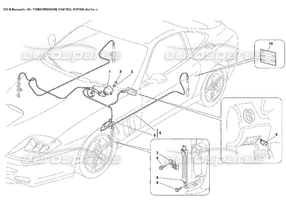a part diagram from the ferrari 575 parts catalogue