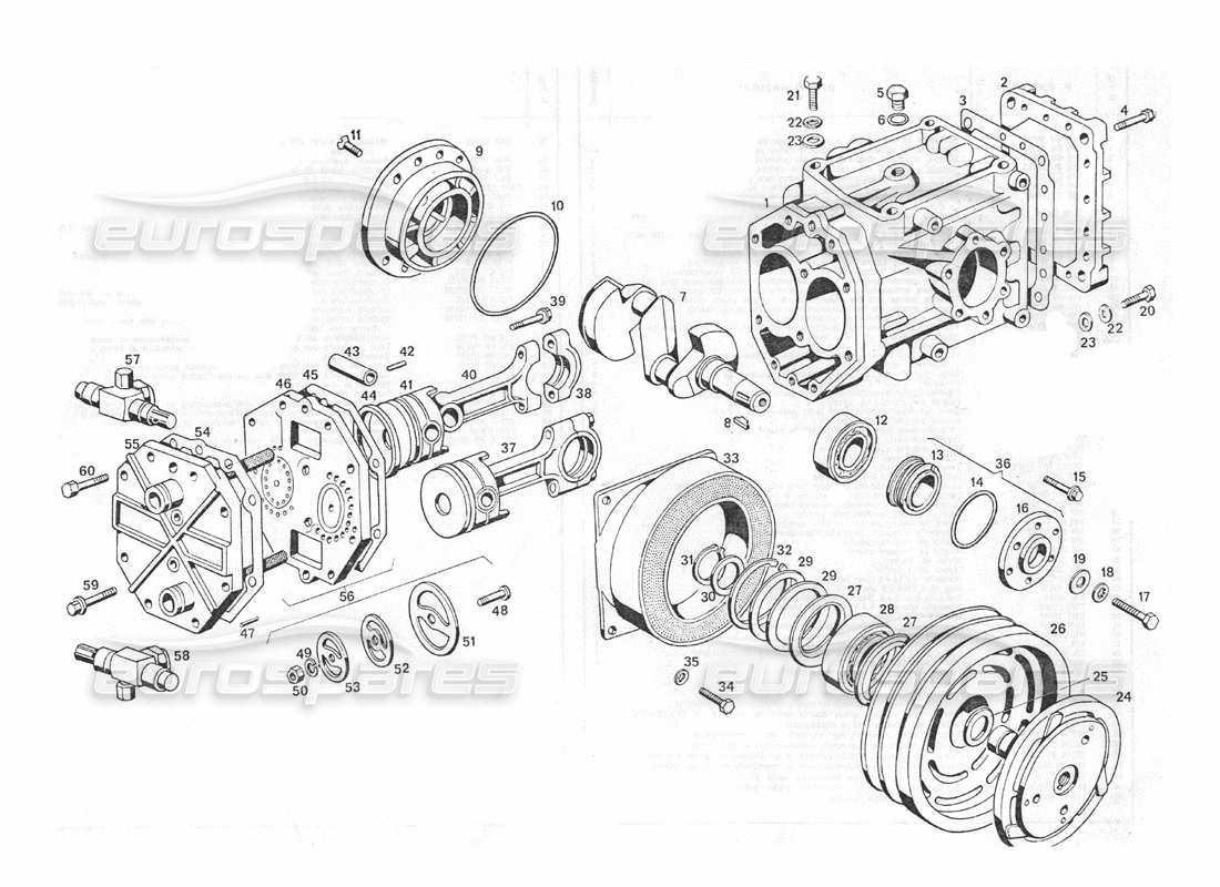 a part diagram from the maserati indy 4.2 parts catalogue