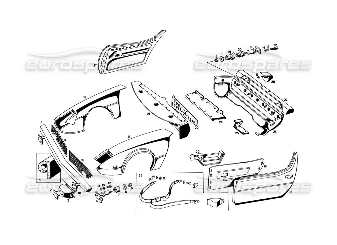 part diagram containing part number gom 55187