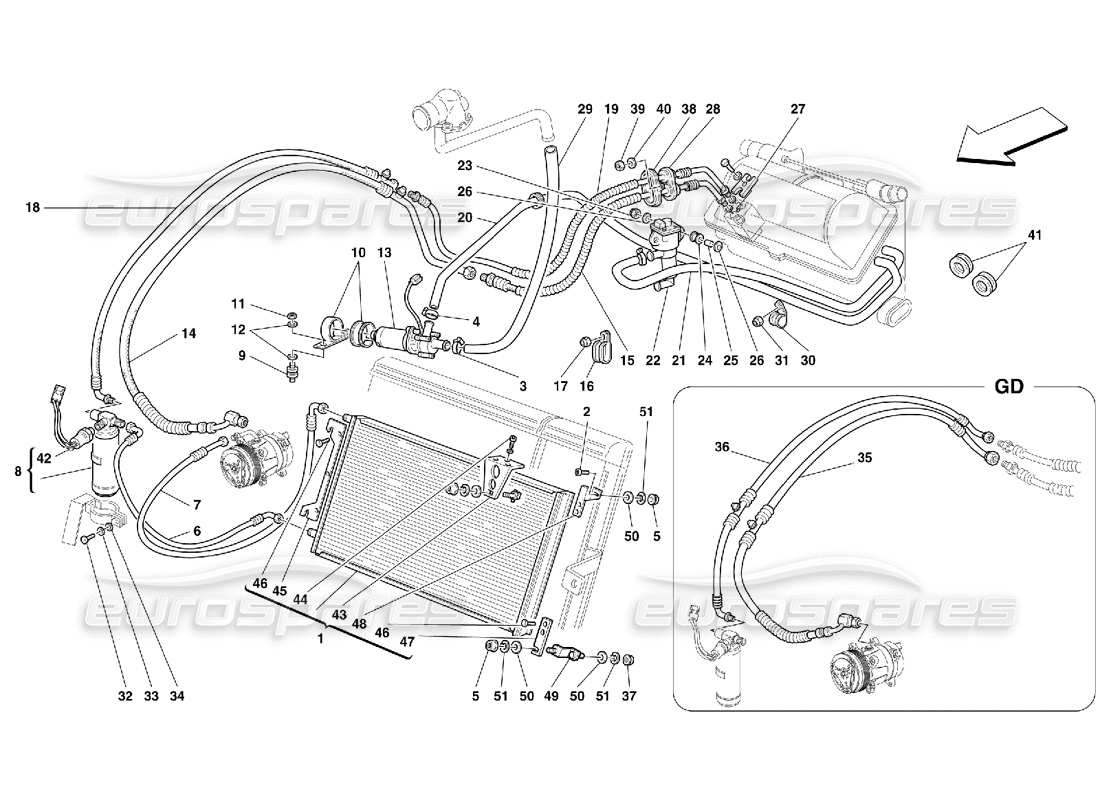 part diagram containing part number 64827400