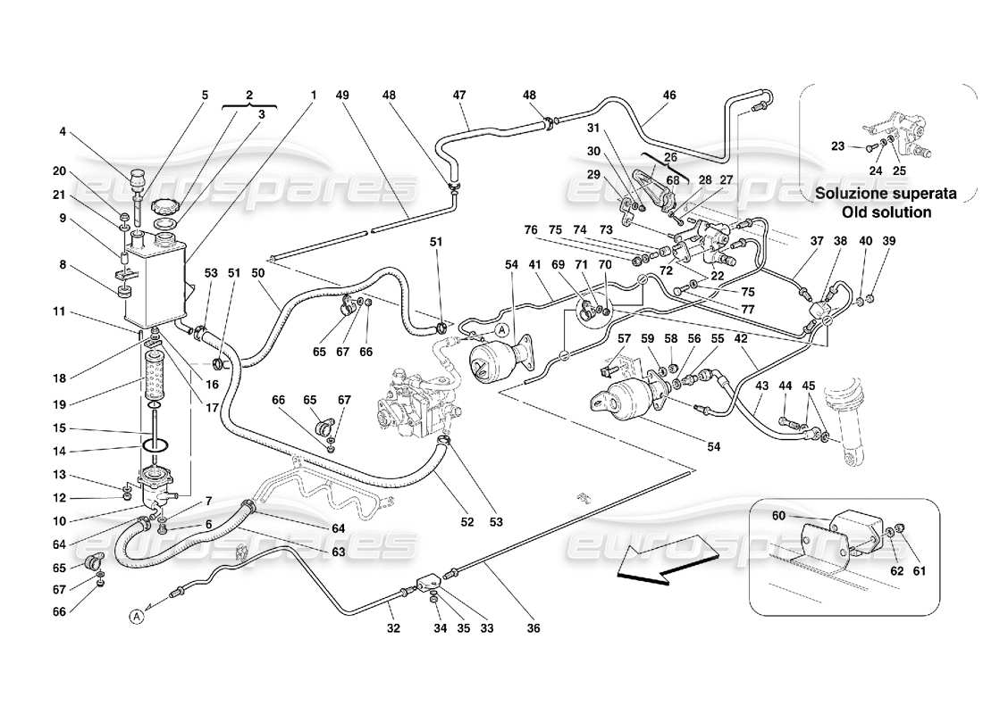 a part diagram from the ferrari 456 parts catalogue