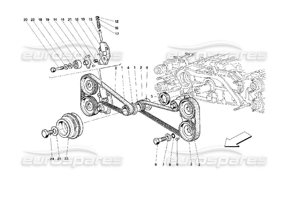VIEW PARTS DIAGRAMS FROM THE FERRARI 512 PARTS CATALOGUE a part diagram from the ferrari 512 parts catalogue