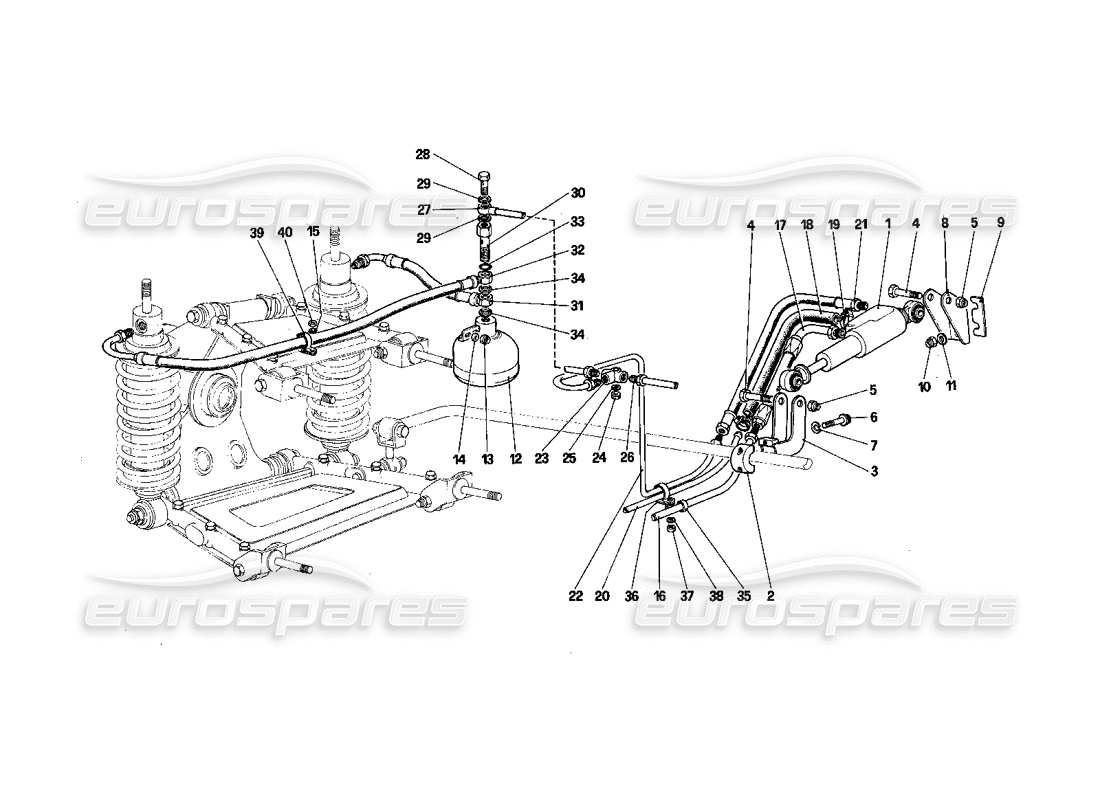 a part diagram from the ferrari 412 parts catalogue