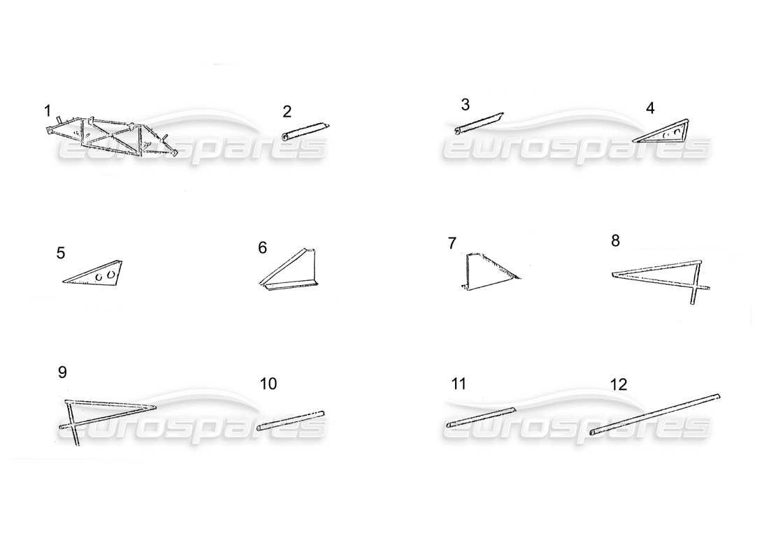 ferrari 250 gt (coachwork) chassis parts part diagram