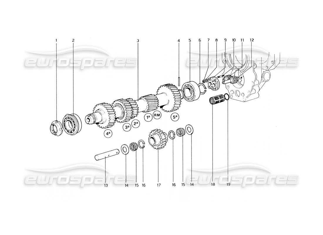 ferrari 400 gt (mechanical) main shaft oil pump (400 gt) parts diagram