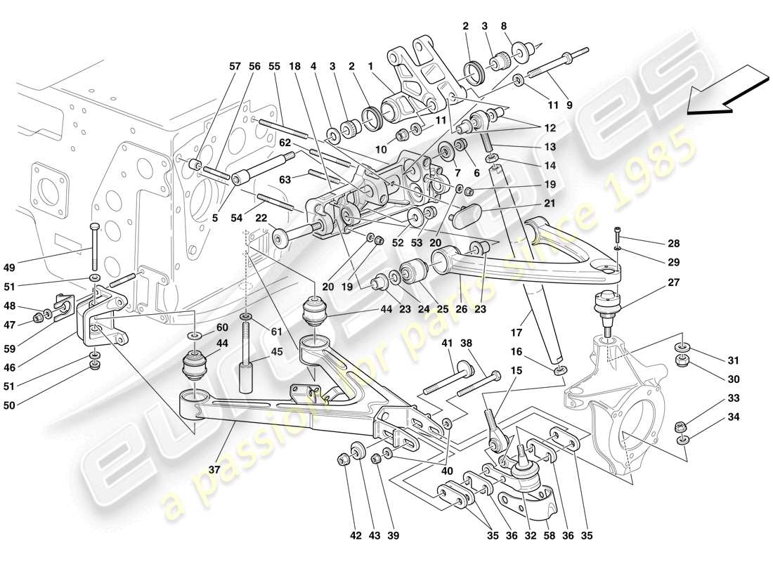 a part diagram from the maserati mc12 parts catalogue
