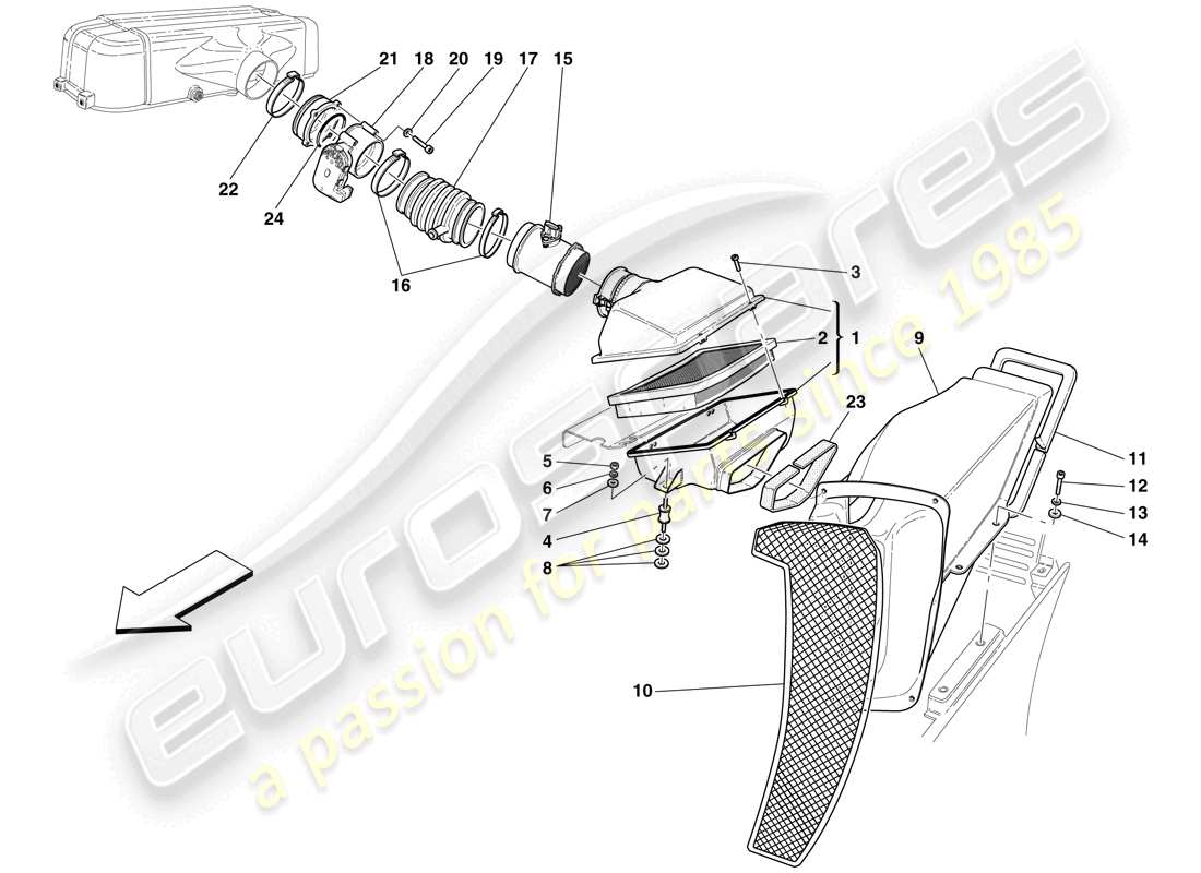 a part diagram from the maserati mc12 parts catalogue
