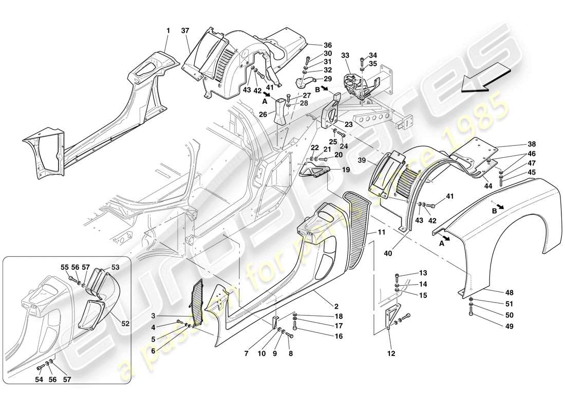 part diagram containing part number 14304287