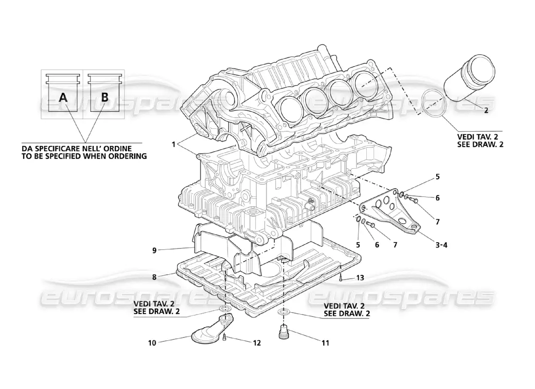 a part diagram from the maserati 3200 parts catalogue