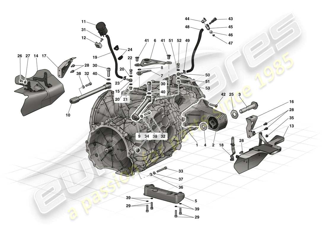 a part diagram from the ferrari laferrari (usa) parts catalogue
