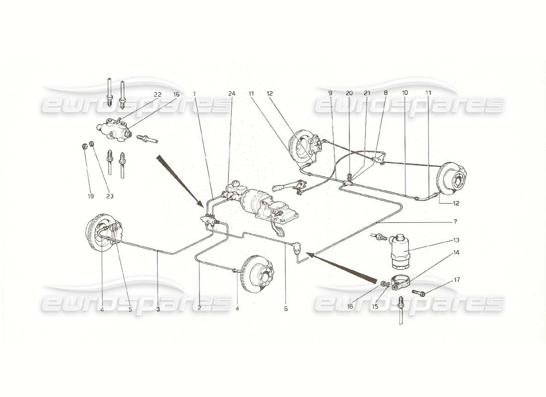 a part diagram from the ferrari 308 parts catalogue