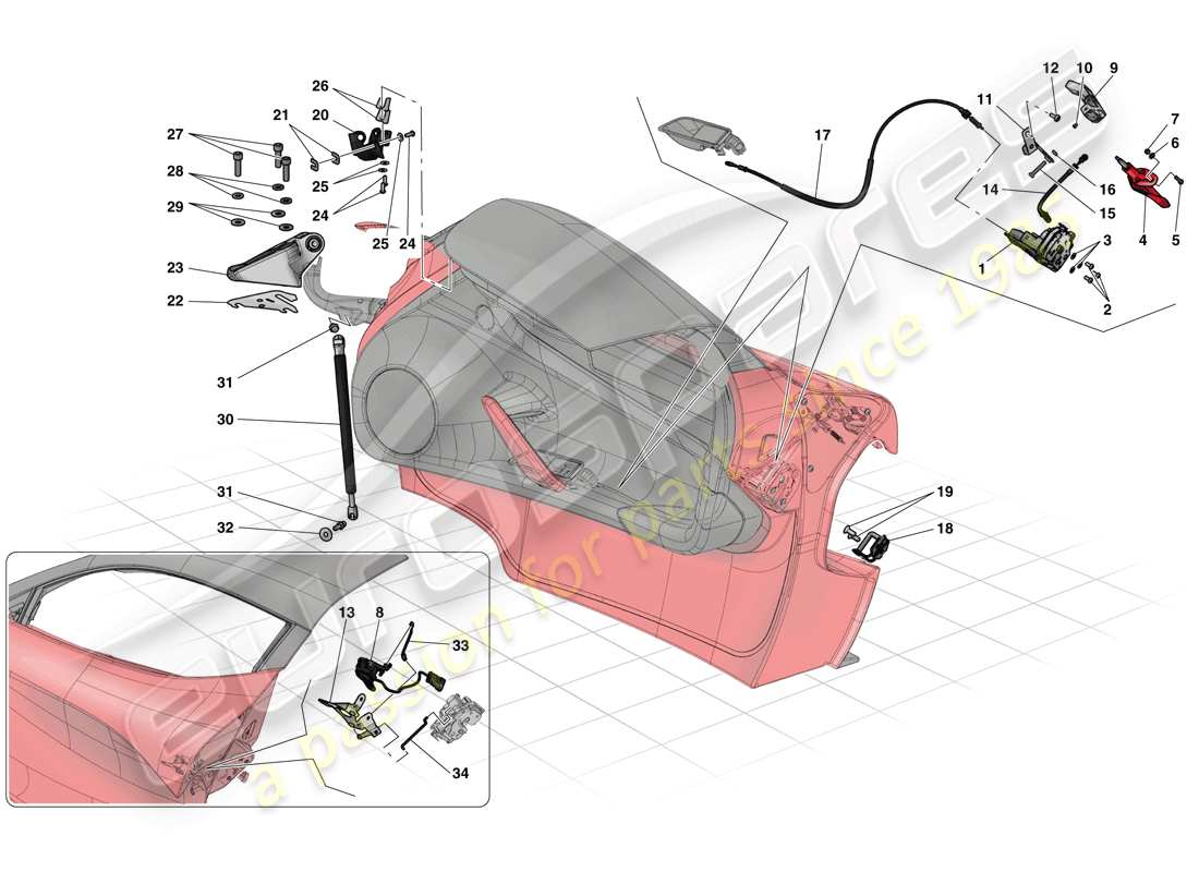 part diagram containing part number 85746400