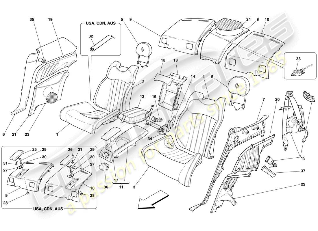 part diagram containing part number 66974300