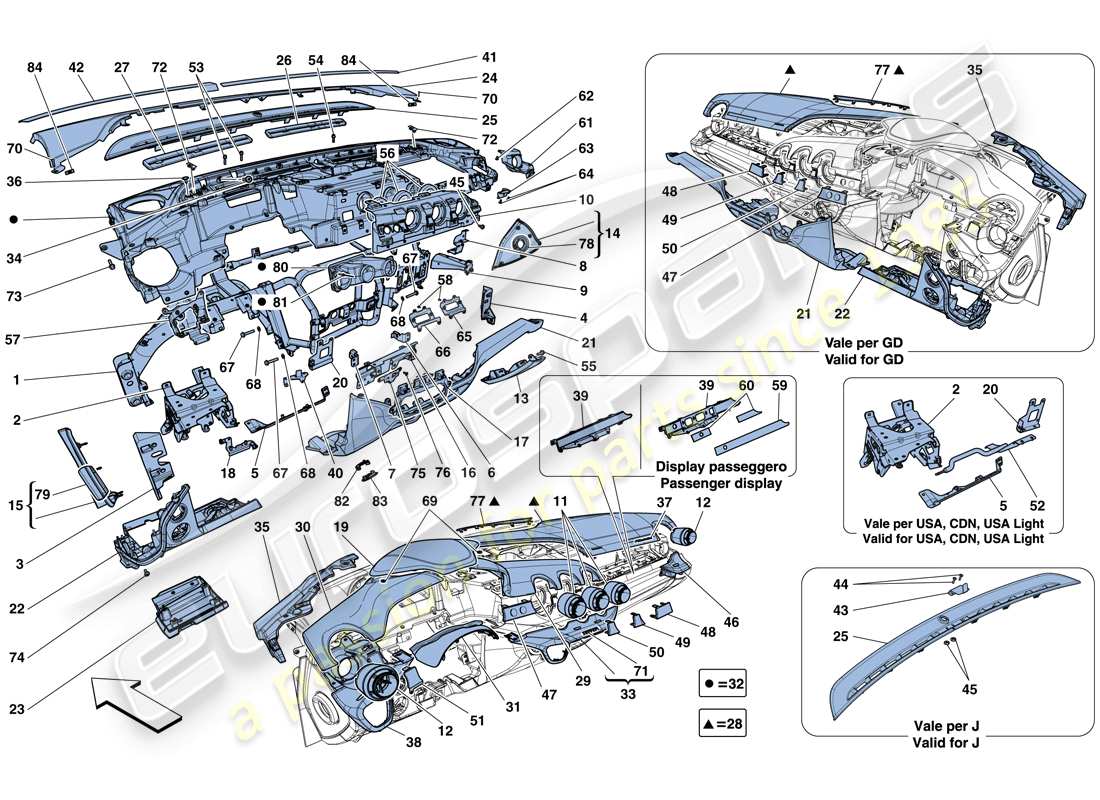 part diagram containing part number 84722400