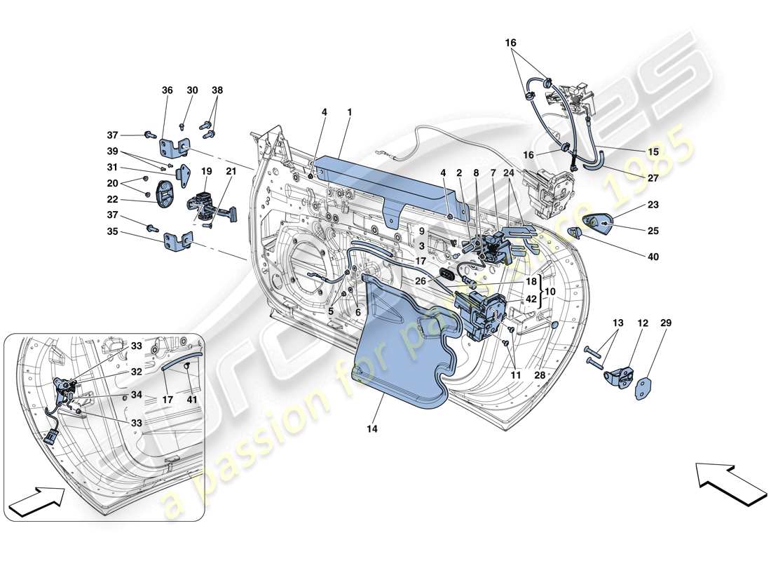 a part diagram from the ferrari 812 superfast (usa) parts catalogue