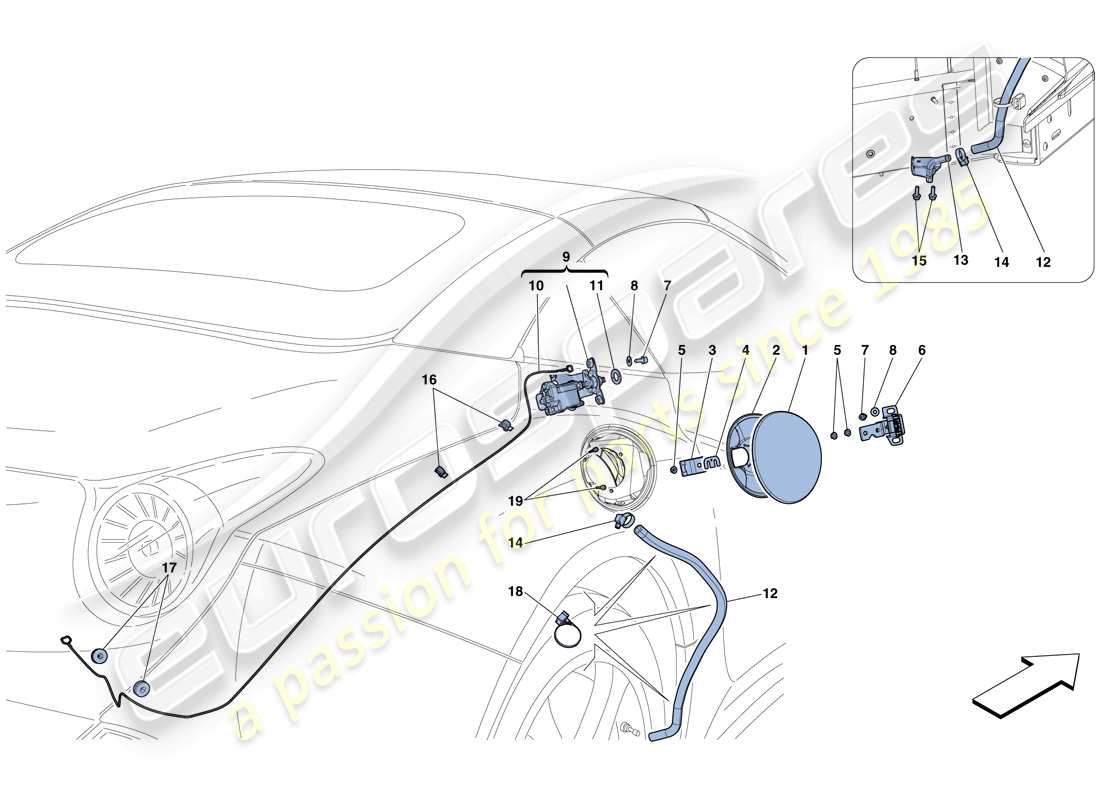 part diagram containing part number 85074411