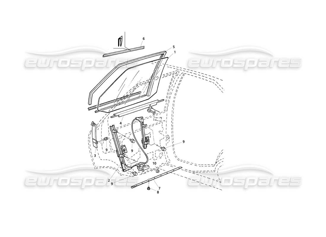 a part diagram from the maserati quattroporte (1996-2001) parts catalogue