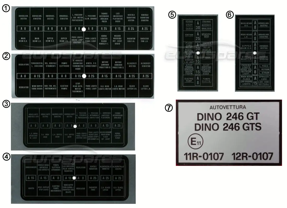 part diagram containing part number fst013