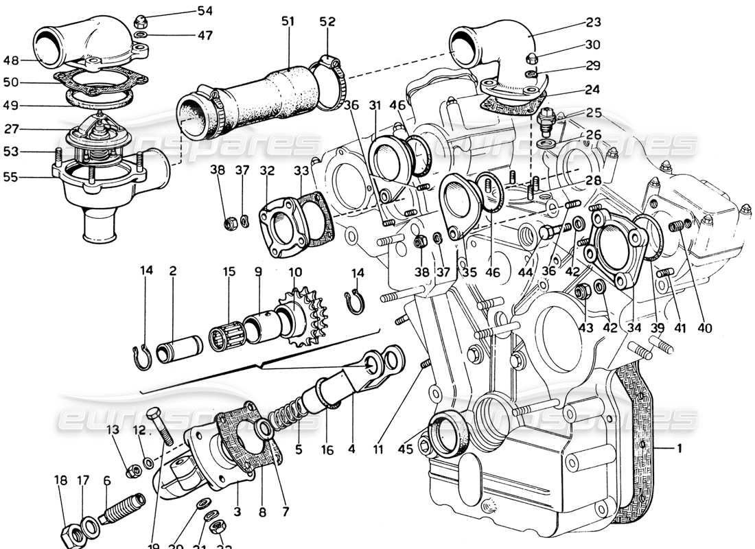 part diagram containing part number 22258