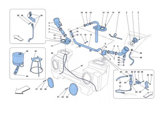 a part diagram from the ferrari 458 challenge parts catalogue