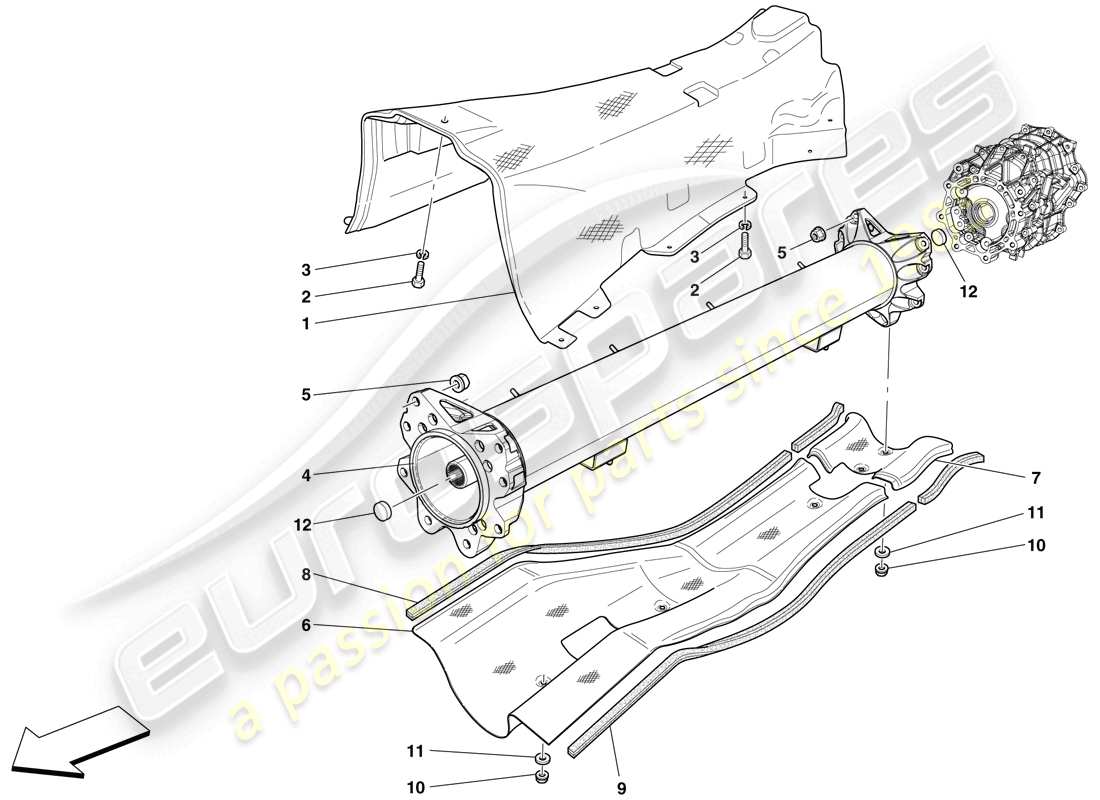 a part diagram from the ferrari 599 sa aperta (europe) parts catalogue