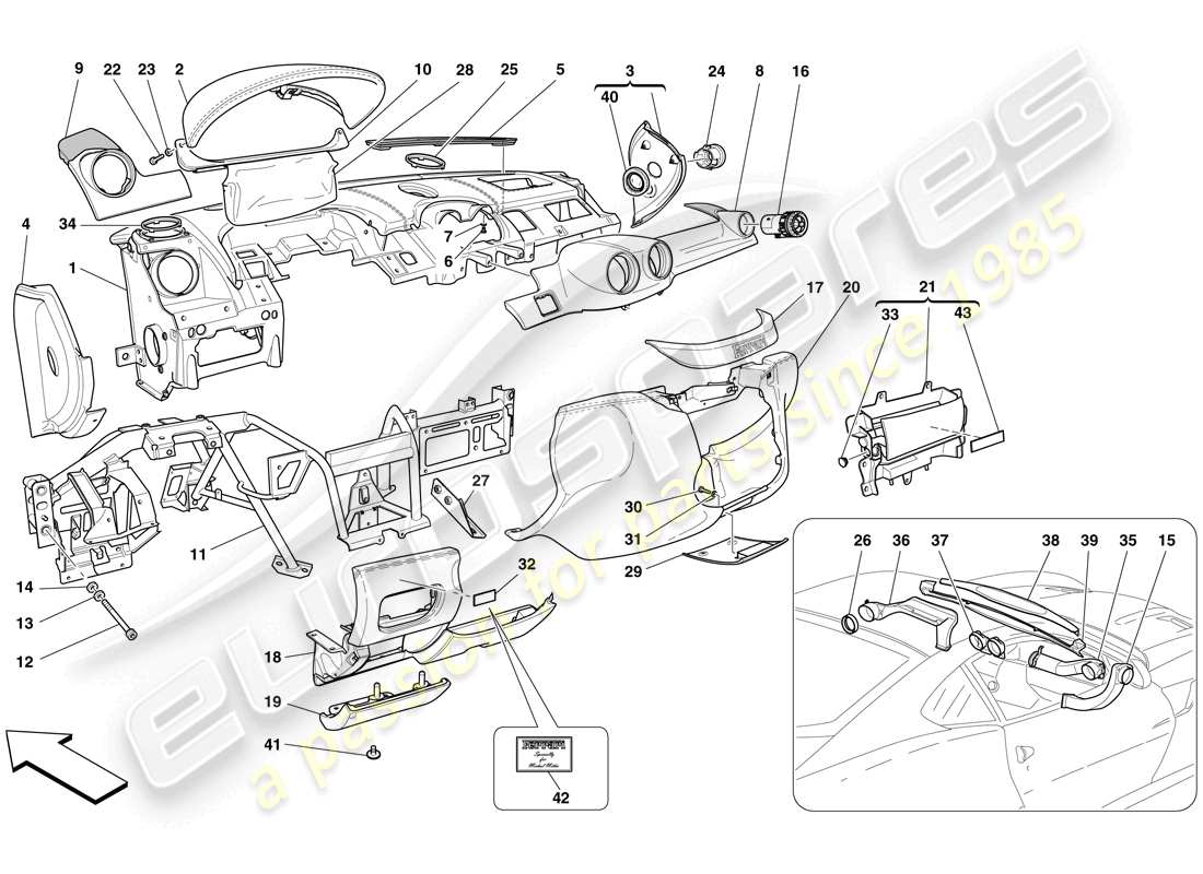 part diagram containing part number 85138200