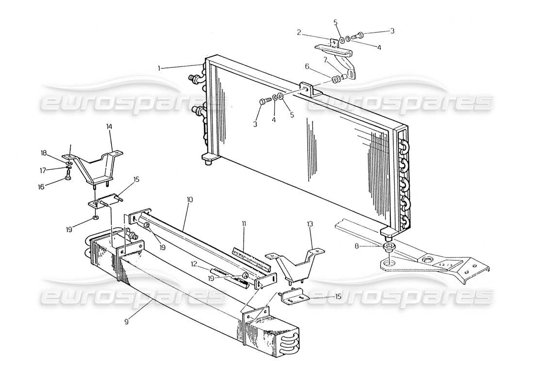 a part diagram from the maserati biturbo (1983-1995) parts catalogue