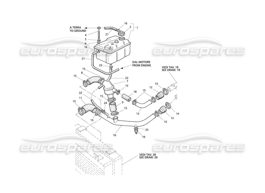 a part diagram from the maserati qtp v8 evoluzione parts catalogue