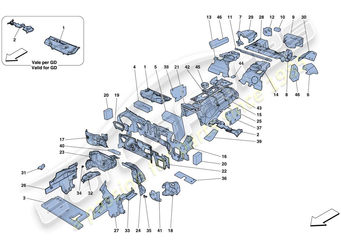 part diagram containing part number 84929600