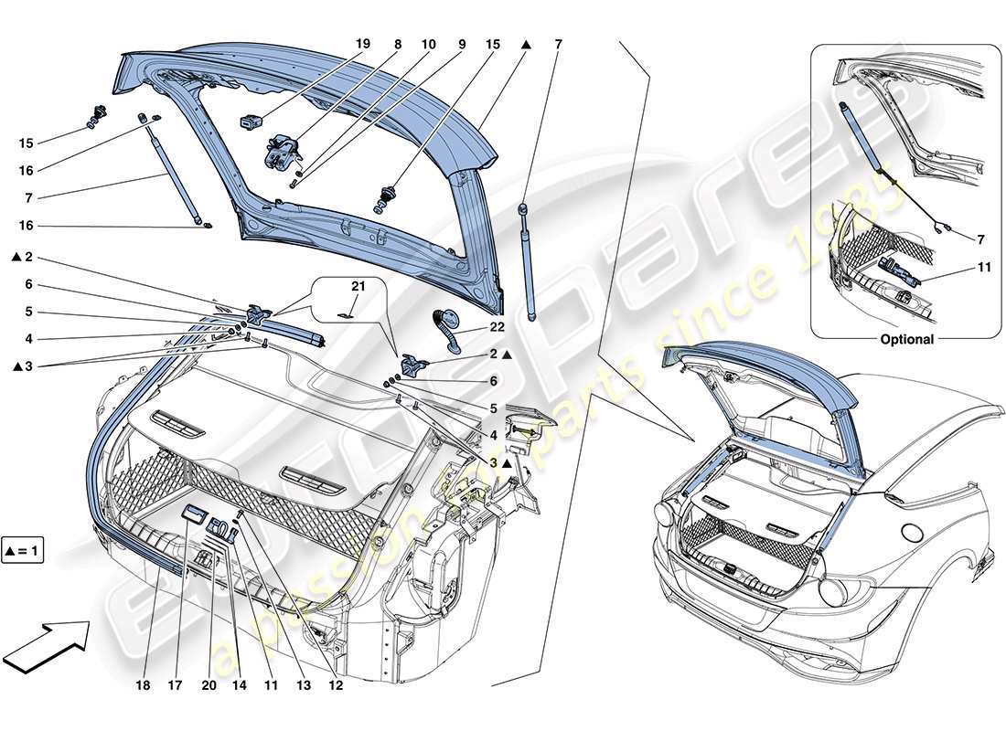 part diagram containing part number 84651200