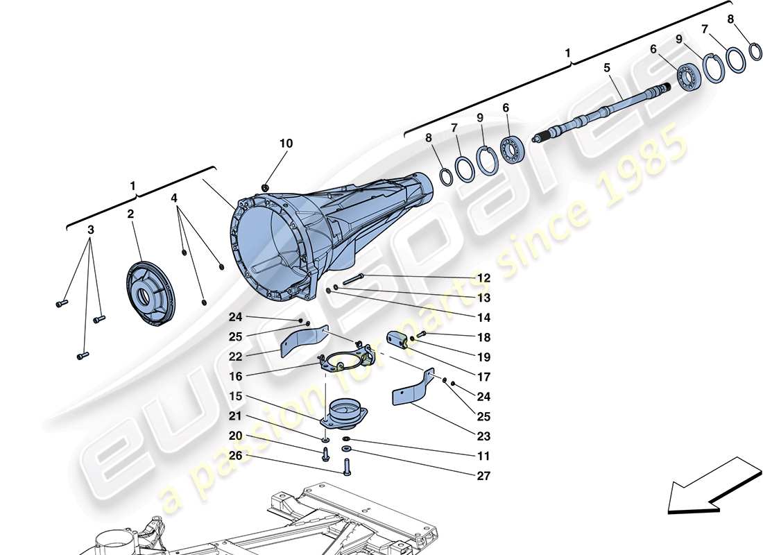 a part diagram from the Ferrari FF (RHD) parts catalogue