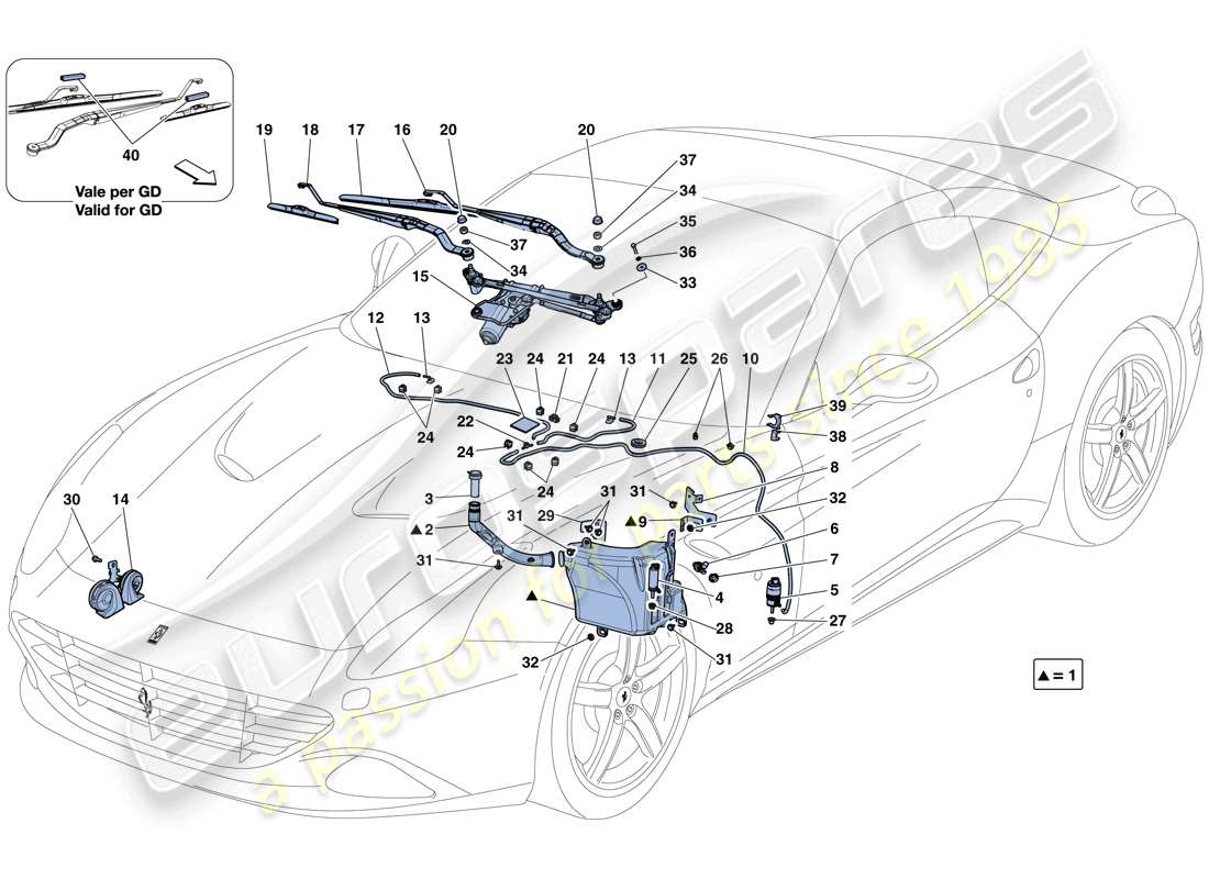 part diagram containing part number 14501087