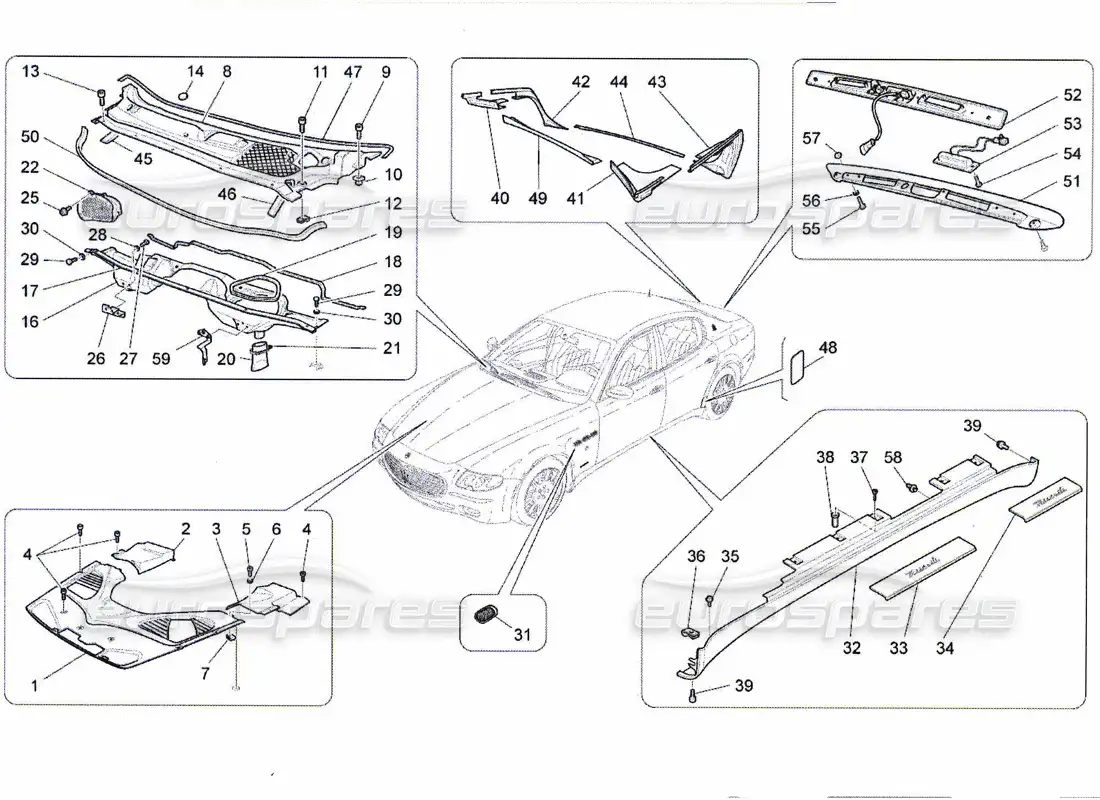 part diagram containing part number 69638100