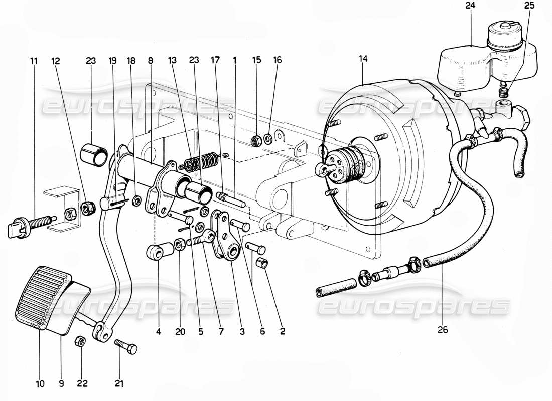 a part diagram from the ferrari 365 gtc4 (mechanical) parts catalogue