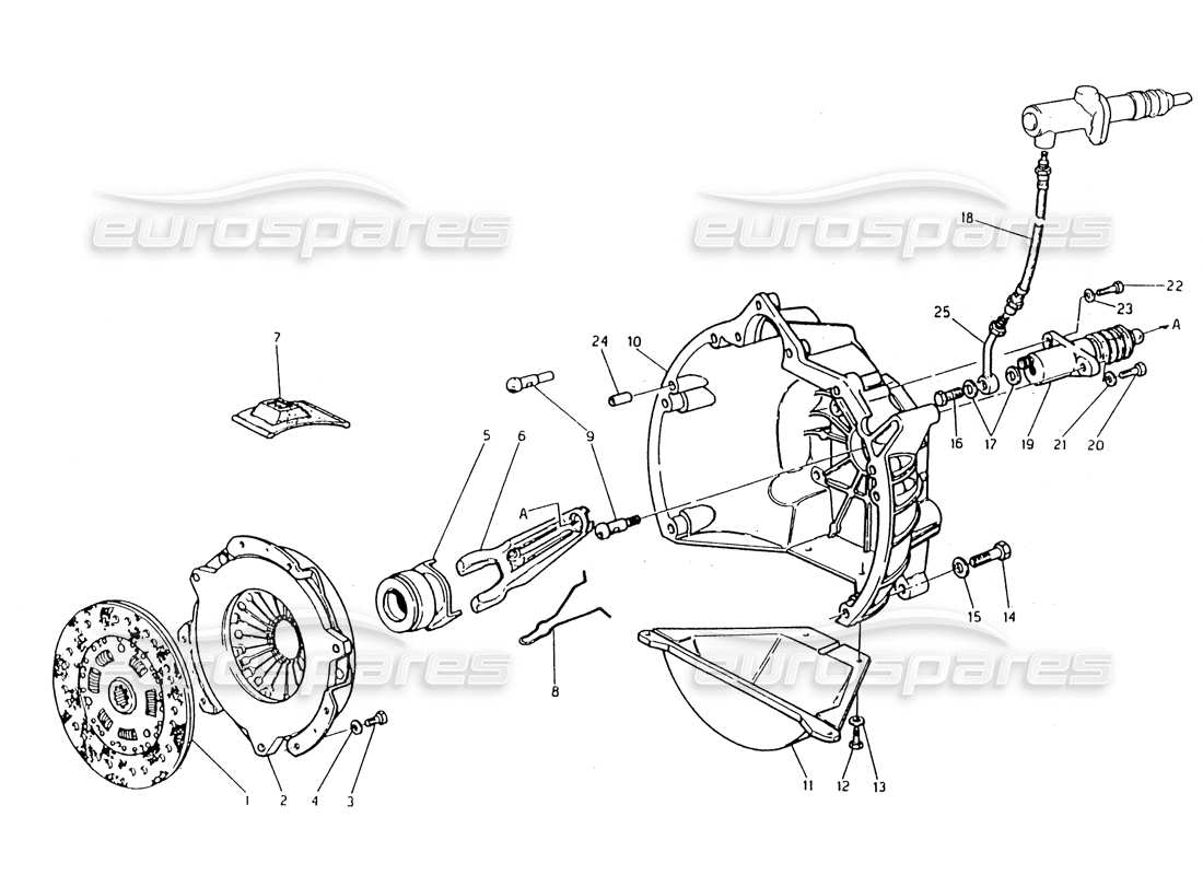 a part diagram from the maserati biturbo (1983-1995) parts catalogue