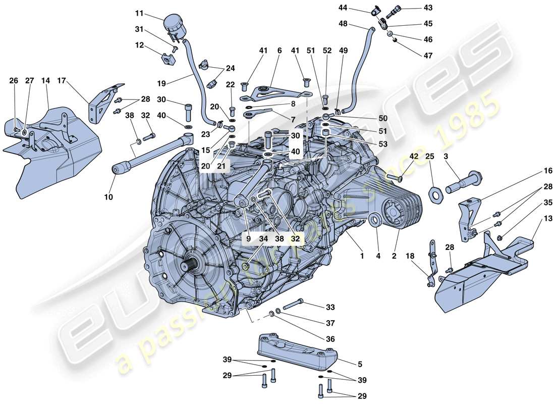 a part diagram from the ferrari laferrari aperta (usa) parts catalogue