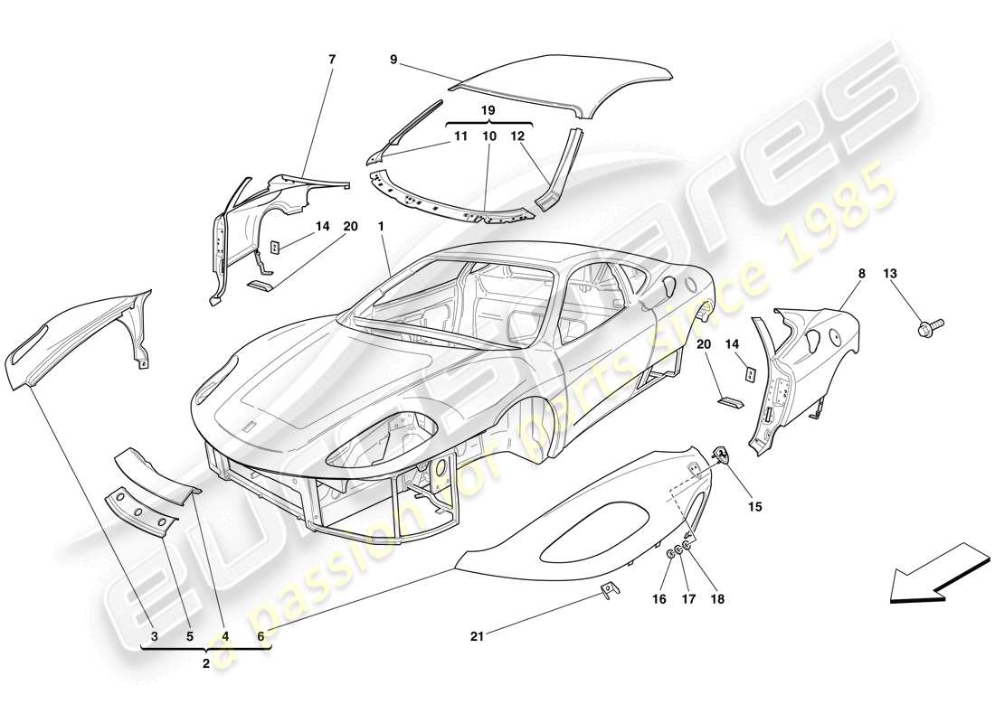 part diagram containing part number 65703111