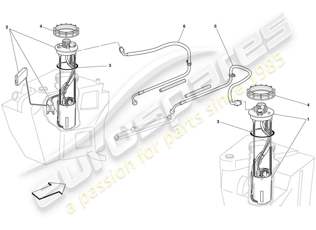 a part diagram from the Ferrari F430 Scuderia (Europe) parts catalogue