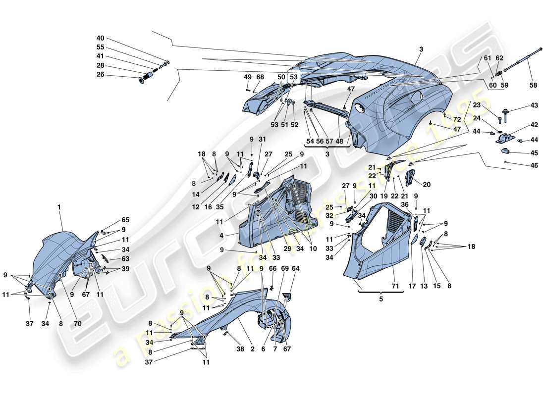 a part diagram from the ferrari laferrari aperta (europe) parts catalogue