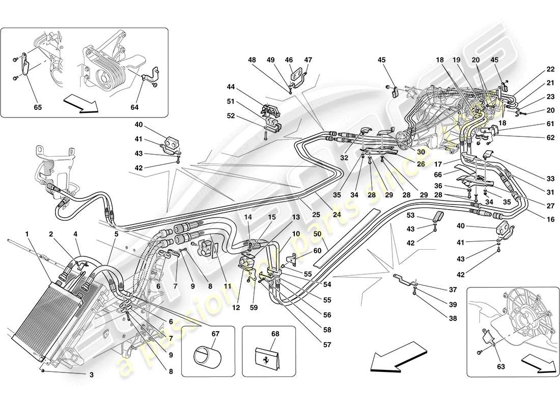 a part diagram from the Ferrari California (Europe) parts catalogue