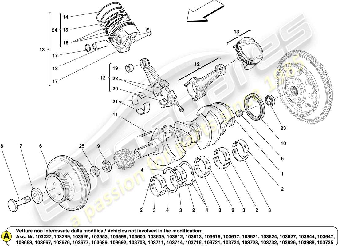 part diagram containing part number 204291