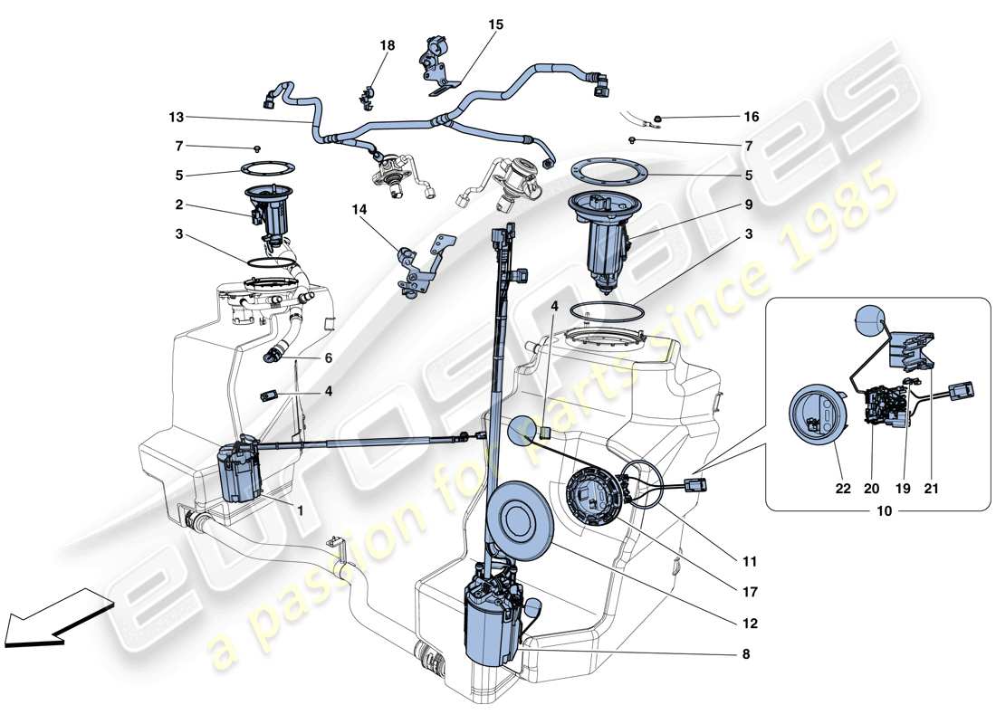a part diagram from the ferrari 458 speciale aperta (europe) parts catalogue