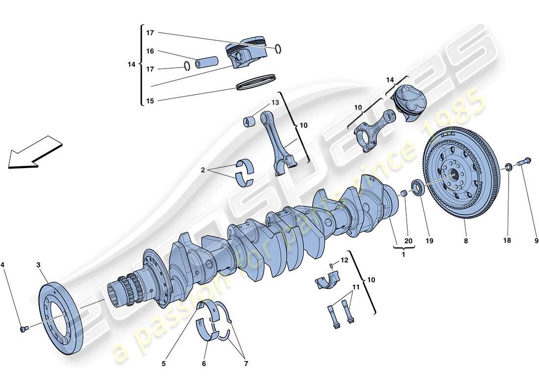 a part diagram from the Ferrari FF (Europe) parts catalogue