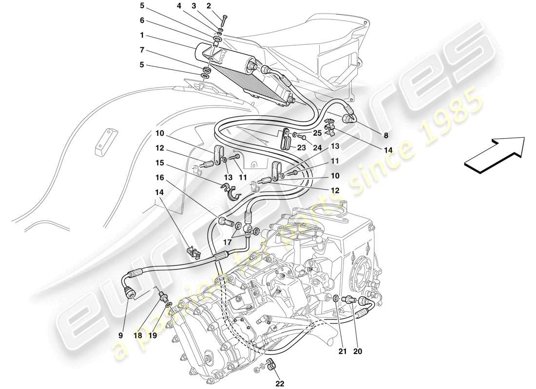 a part diagram from the maserati mc12 parts catalogue