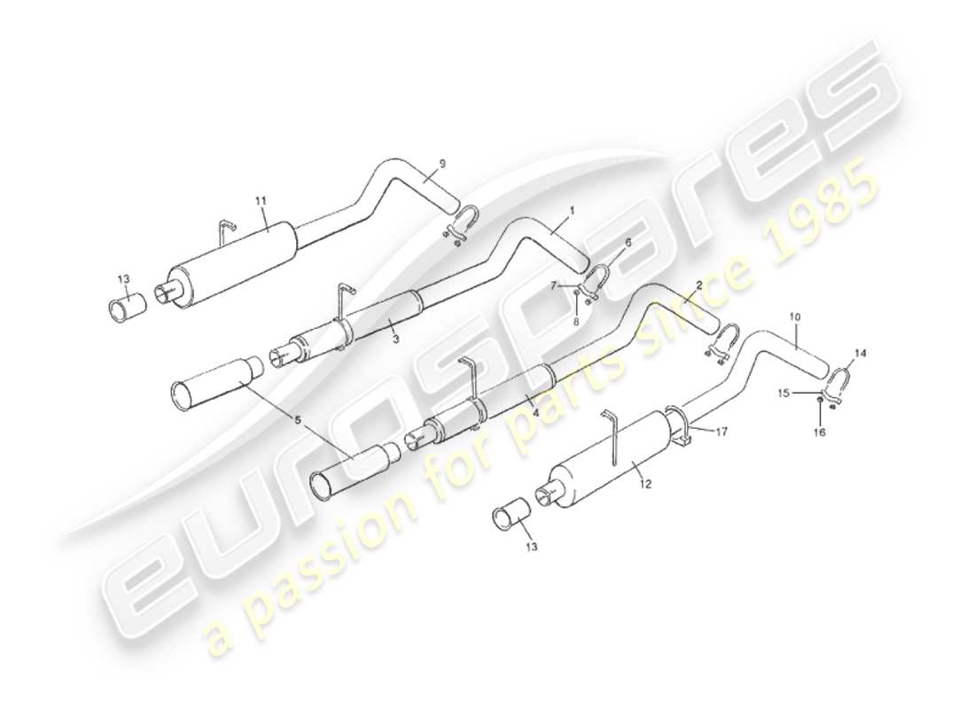 a part diagram from the aston martin v8 virage parts catalogue