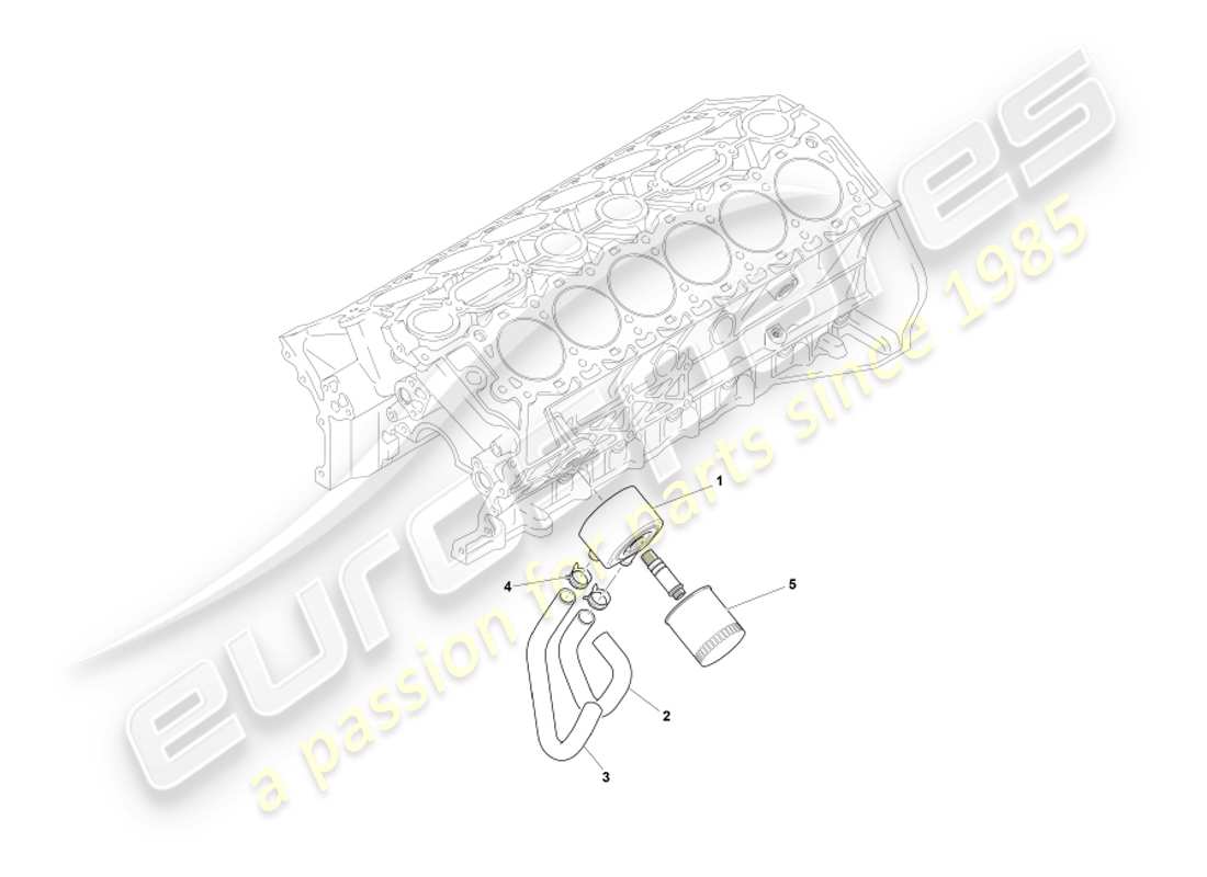 a part diagram from the aston martin db7 parts catalogue