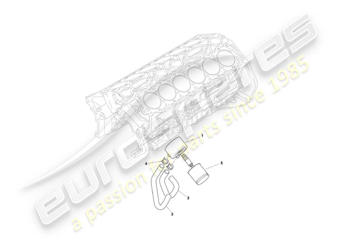 a part diagram from the aston martin db7 parts catalogue