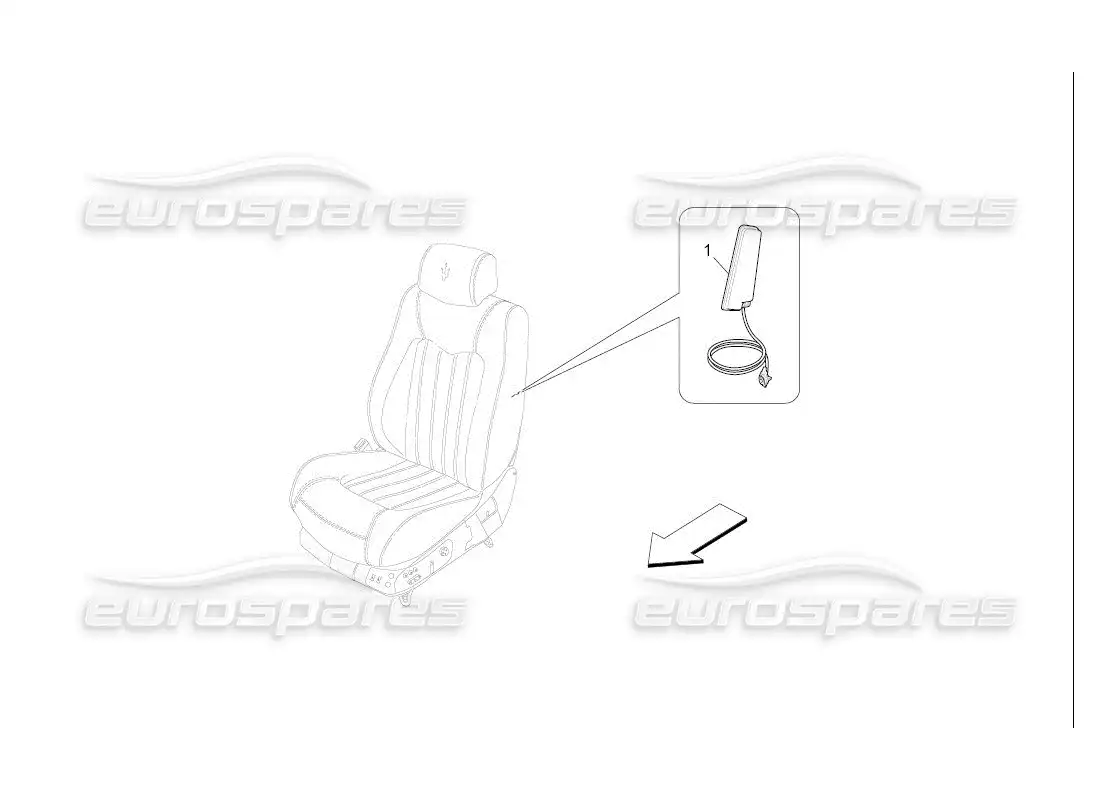 maserati qtp. (2007) 4.2 auto front side bag system parts diagram
