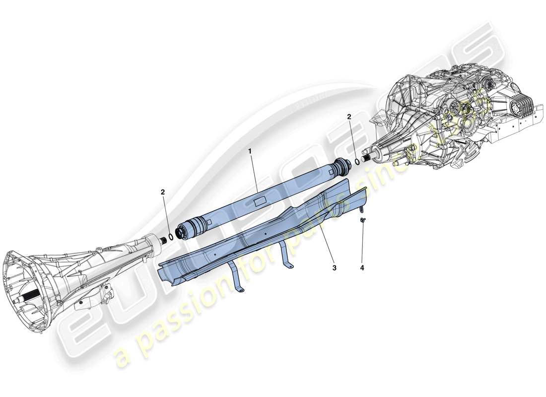 ferrari california t (europe) transmission pipe parts diagram