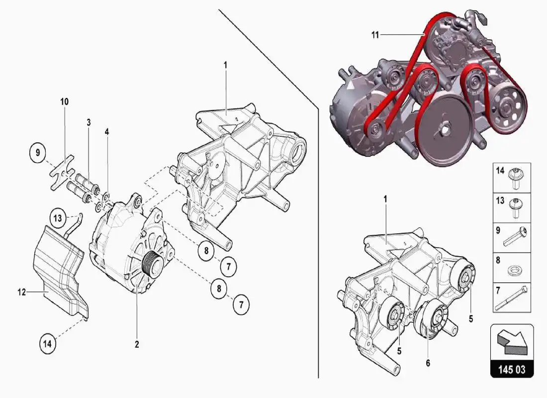lamborghini centenario spider alternator and single parts parts diagram